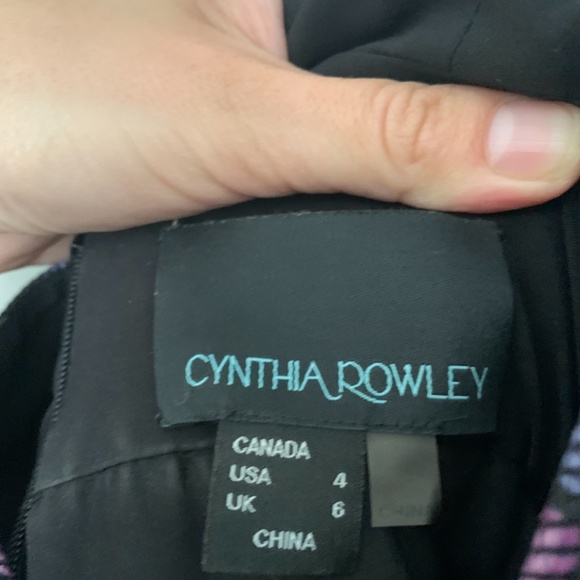 Cynthia Rowley Tea length lily printed dress, worn 2x, in great condition! - Picture 3 of 5